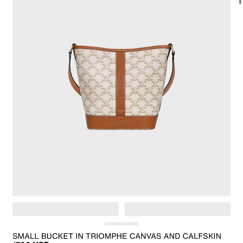 Celine Brown and Cream Women's Bag - Picture 5 of 10